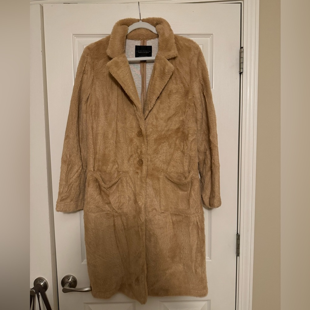 Tan Faux Fur Coat